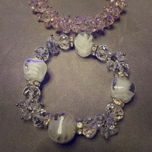 Crystal Beaded Bracelet Set